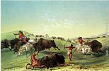 Buffalo Hunt by George Catlin